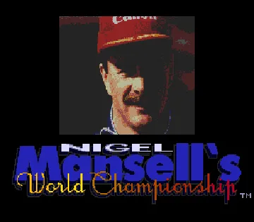 Nigel Mansell's World Championship Racing (USA) screen shot title